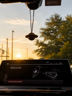 Black Walnut Hanging Car Diffuser | Wooden Essential Oil Car Air Freshener
