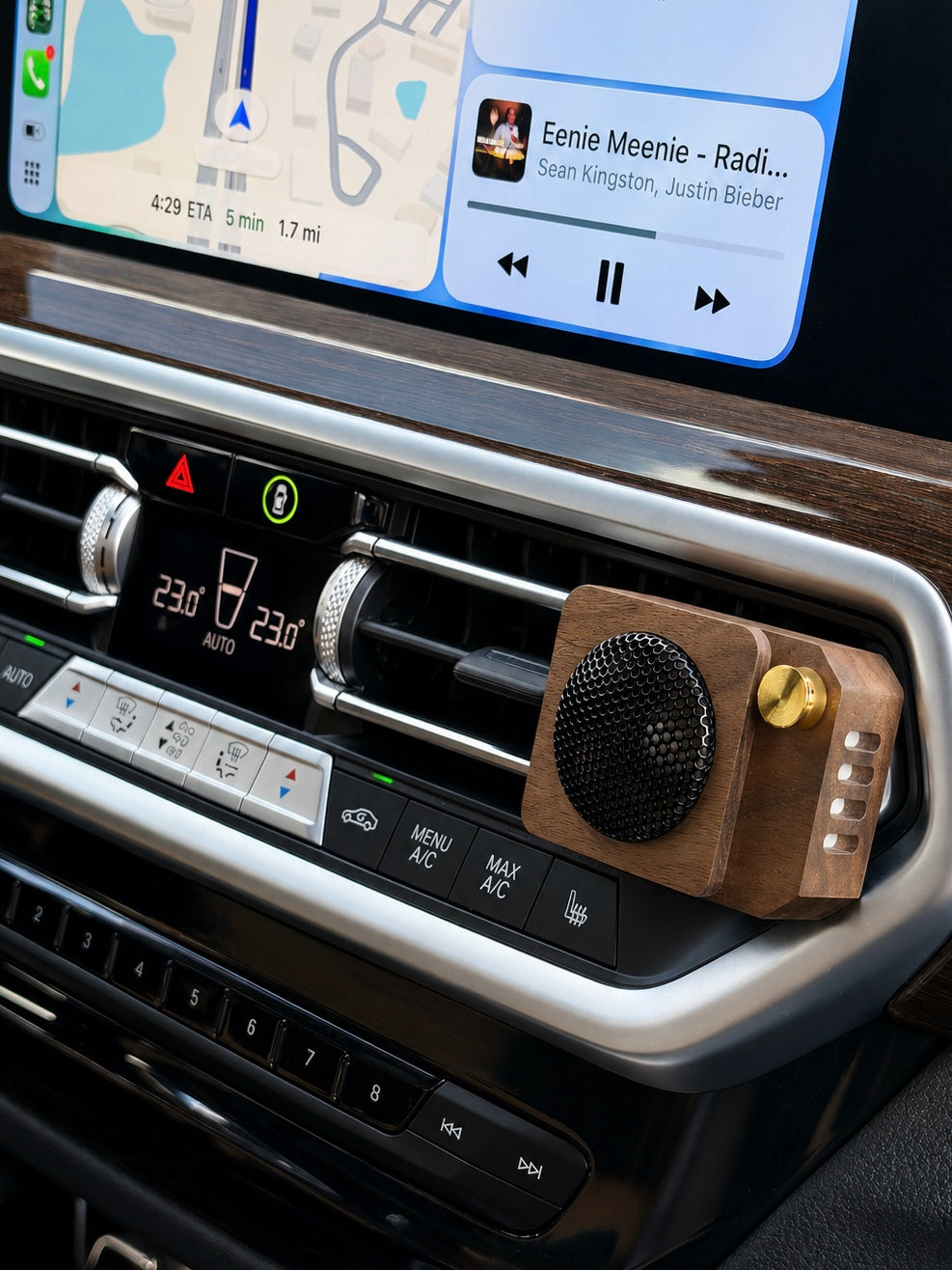 Black Walnut Car Vent Diffuser | Natural Wooden Essential Oil Diffuser for Car